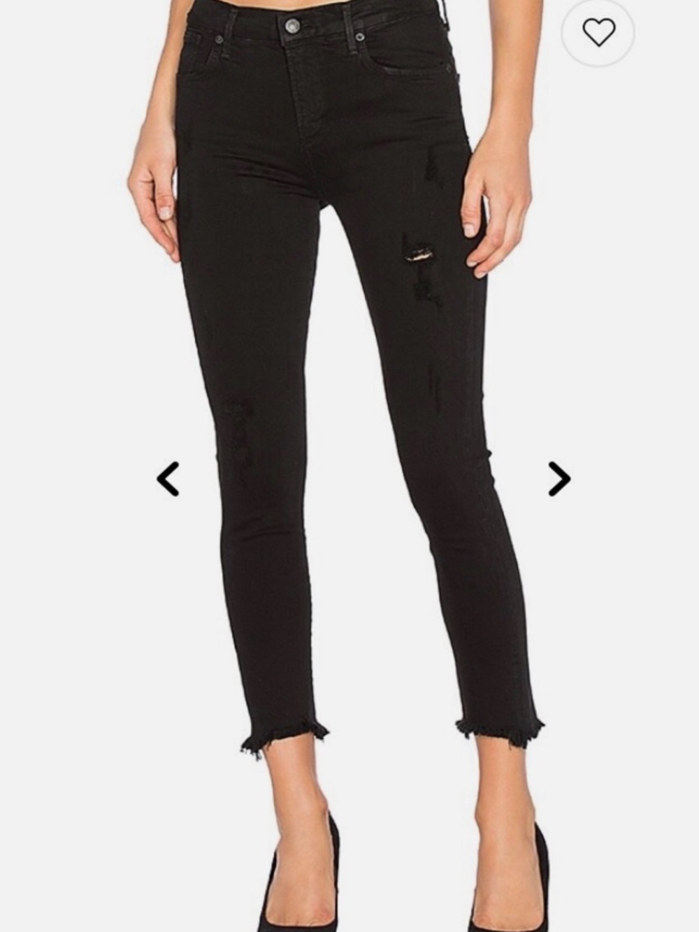Agolde high-rise sophie cropped black denim